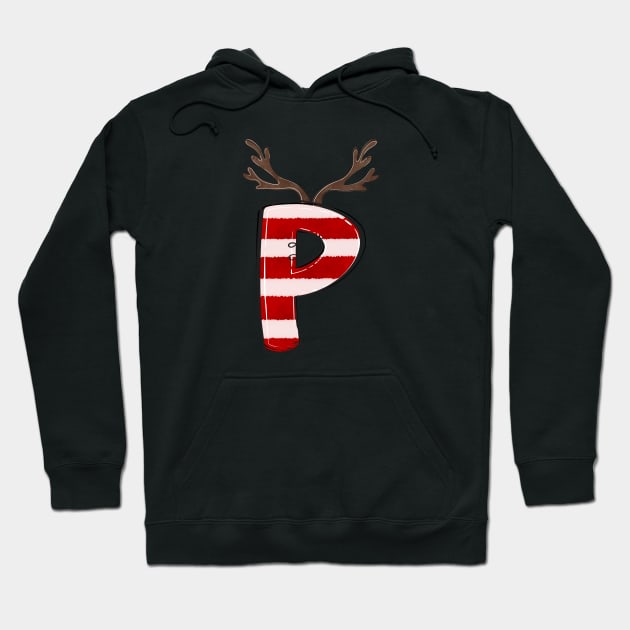 Letter P (Christmas Alphabet) Hoodie by Pop Cult Store